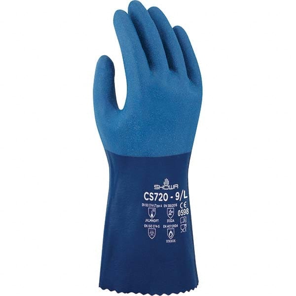 SHOWA - Chemical Resistant Gloves Material: Nitrile Size: Medium - Industrial Tool & Supply