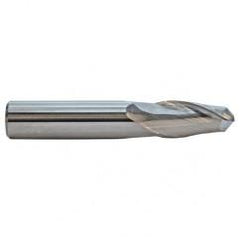 0.9mm TuffCut GP Std. Length 2 Fl Ball Nose Center Cutting End Mill - Industrial Tool & Supply