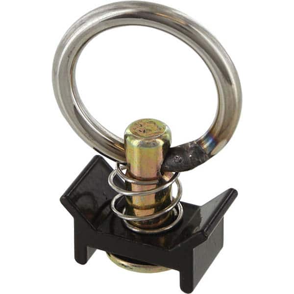 US Cargo Control - Cargo Beams & Track Fittings Type: Single Stud Fitting W/Round Ring - Black Load Capacity (Lb.): 1333.000 (Pounds) - Industrial Tool & Supply
