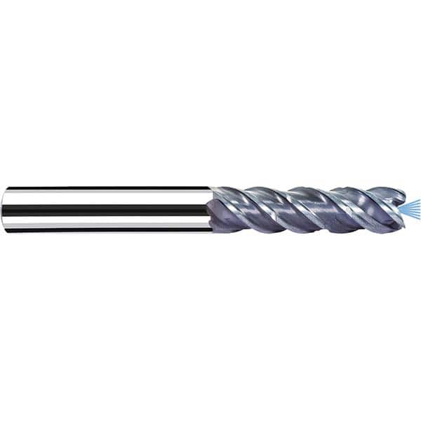 Fraisa - 3/16" Diam 4 Flute Solid Carbide 0.004" Corner Radius End Mill - Industrial Tool & Supply