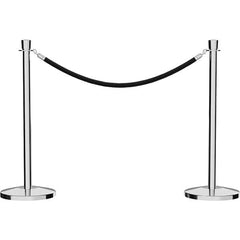 Trafford Industrial - Barrier Posts Type: Stanchion Post Color/Finish: Polished Stainless Steel - Industrial Tool & Supply