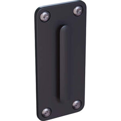 Trafford Industrial - Barrier Parts & Accessories Type: Wall Plate Color: Black - Industrial Tool & Supply