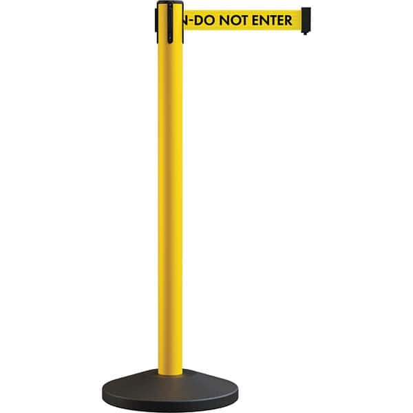 Trafford Industrial - Barrier Posts Type: Stanchion Post Color/Finish: Yellow - Industrial Tool & Supply
