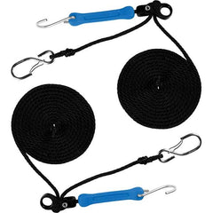 The Perfect Bungee - Stretch Tie Downs Type: Rope Lock Tie Down End Type: S Hook; Galvanized Gated Hook - Industrial Tool & Supply