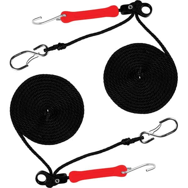 The Perfect Bungee - Stretch Tie Downs Type: Rope Lock Tie Down End Type: S Hook; Galvanized Gated Hook - Industrial Tool & Supply