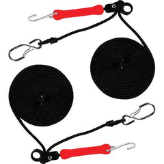 The Perfect Bungee - Stretch Tie Downs Type: Rope Lock Tie Down End Type: S Hook; Galvanized Gated Hook - Industrial Tool & Supply