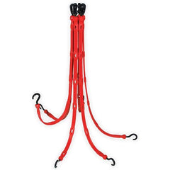 The Perfect Bungee - Stretch Tie Downs Type: FlexWeb Tie Down End Type: Molded in Hook & Safety Clasp; Molded Nylon Hook End; Overmolded Nylon Hook End - Industrial Tool & Supply