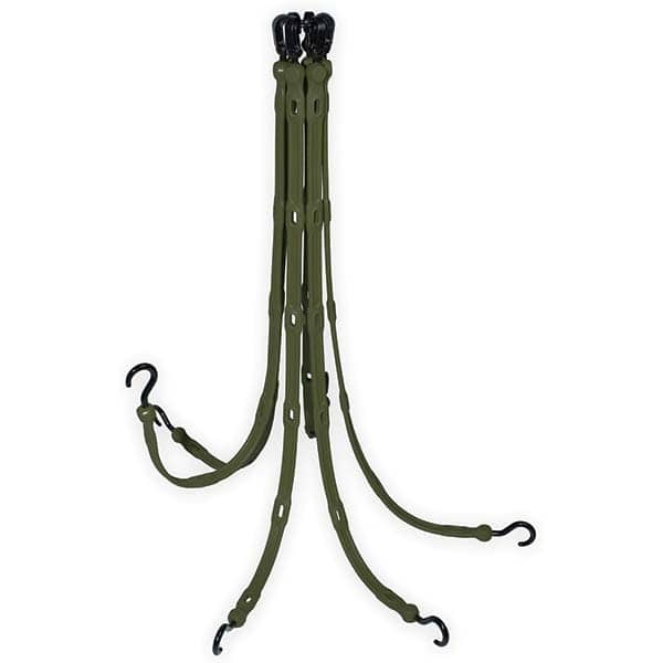 The Perfect Bungee - Stretch Tie Downs Type: FlexWeb Tie Down End Type: Molded in Hook & Safety Clasp; Molded Nylon Hook End; Overmolded Nylon Hook End - Industrial Tool & Supply