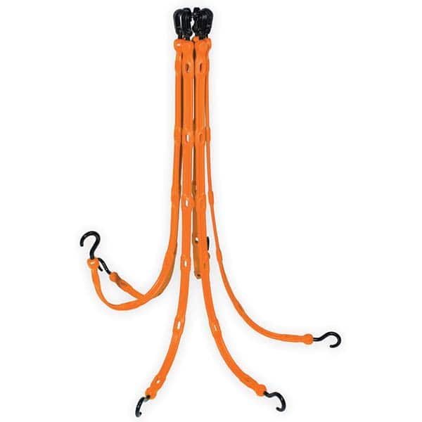 The Perfect Bungee - Stretch Tie Downs Type: FlexWeb Tie Down End Type: Molded in Hook & Safety Clasp; Molded Nylon Hook End; Overmolded Nylon Hook End - Industrial Tool & Supply