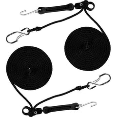 The Perfect Bungee - Stretch Tie Downs Type: Rope Lock Tie Down End Type: S Hook; Galvanized Gated Hook - Industrial Tool & Supply