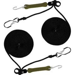 The Perfect Bungee - Stretch Tie Downs Type: Rope Lock Tie Down End Type: S Hook; Galvanized Gated Hook - Industrial Tool & Supply