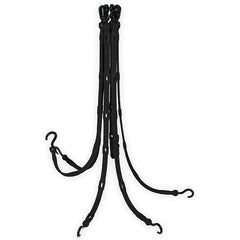 The Perfect Bungee - Stretch Tie Downs Type: FlexWeb Tie Down End Type: Molded in Hook & Safety Clasp; Molded Nylon Hook End; Overmolded Nylon Hook End - Industrial Tool & Supply