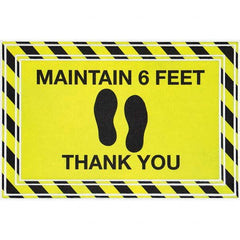 PRO-SAFE - 3' Long x 2' Wide Poly-Blended Carpet, Ribbed Entrance Matting - Industrial Tool & Supply