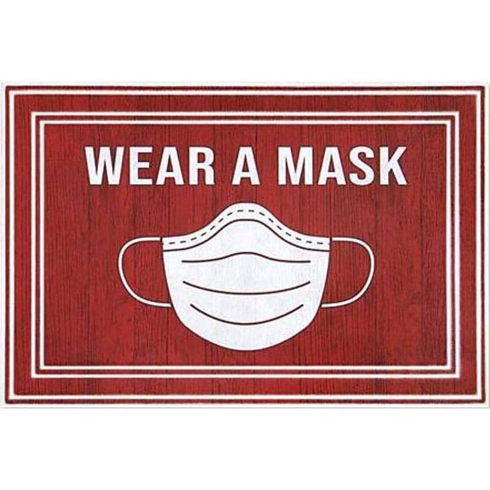 PRO-SAFE - 3' Long x 2' Wide Poly-Blended Carpet, Ribbed Entrance Matting - Industrial Tool & Supply