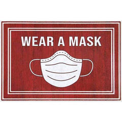 PRO-SAFE - 3' Long x 2' Wide Poly-Blended Carpet, Ribbed Entrance Matting - Industrial Tool & Supply