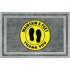 PRO-SAFE - 3' Long x 2' Wide Poly-Blended Carpet, Ribbed Entrance Matting - Industrial Tool & Supply