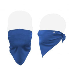 Badger Sport - 100 Pack, Size Universal Royal Blue Bandana Design Washable Face Mask - Industrial Tool & Supply