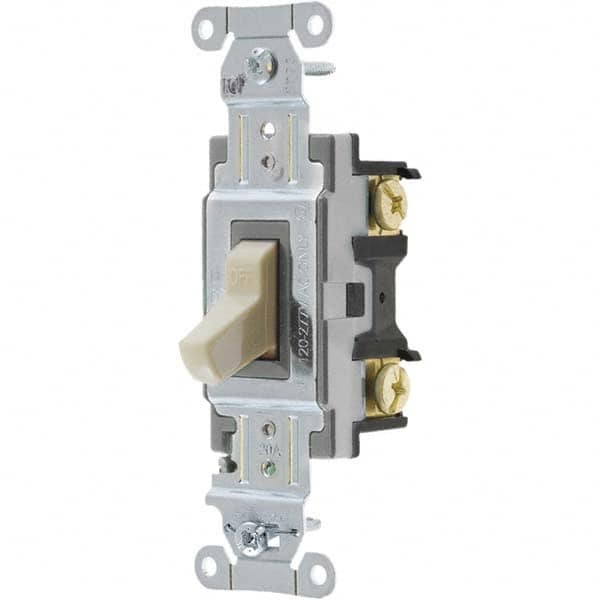 Bryant Electric - Wall & Dimmer Light Switches Switch Type: NonDimmer Switch Operation: Toggle - Industrial Tool & Supply