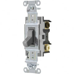 Bryant Electric - Wall & Dimmer Light Switches Switch Type: Three Way Switch Operation: Toggle - Industrial Tool & Supply