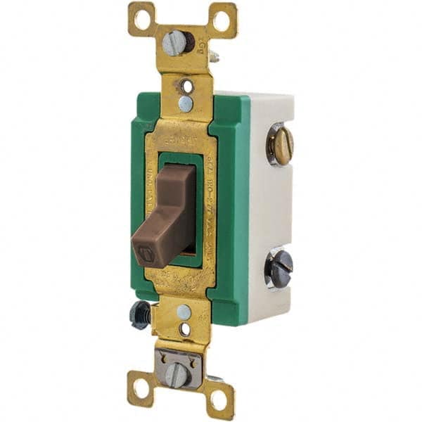 Bryant Electric - Wall & Dimmer Light Switches Switch Type: Three Way Switch Operation: Toggle - Industrial Tool & Supply