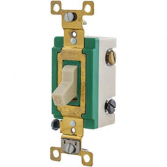 Bryant Electric - Wall & Dimmer Light Switches Switch Type: Three Way Switch Operation: Toggle - Industrial Tool & Supply