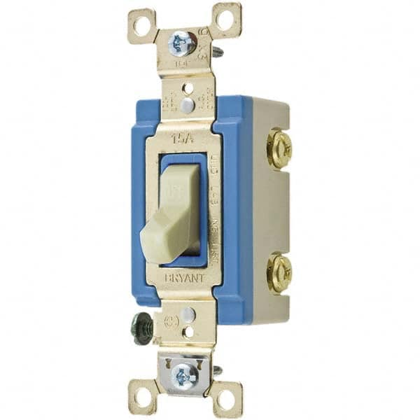 Bryant Electric - Wall & Dimmer Light Switches Switch Type: NonDimmer Switch Operation: Toggle - Industrial Tool & Supply