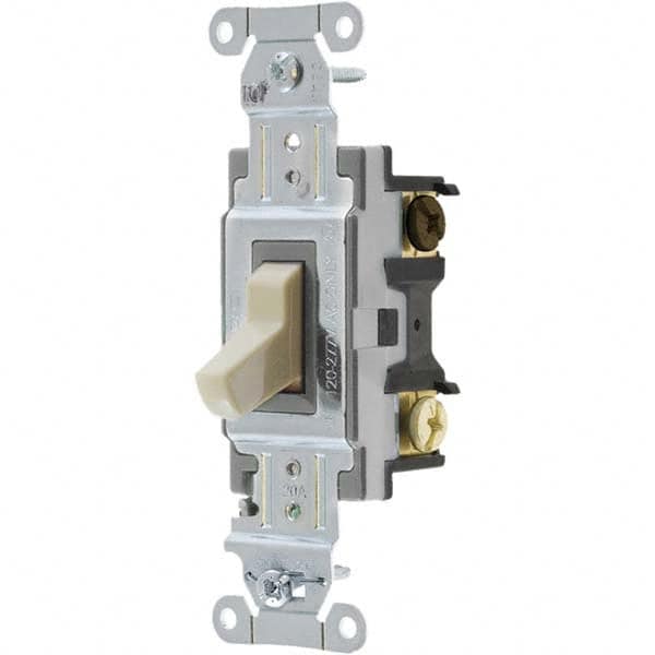 Bryant Electric - Wall & Dimmer Light Switches Switch Type: Four Way Switch Operation: Toggle - Industrial Tool & Supply