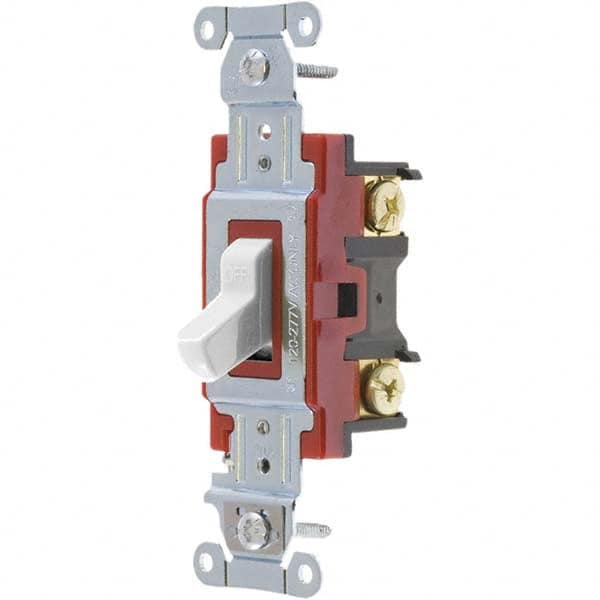 Bryant Electric - Wall & Dimmer Light Switches Switch Type: Four Way Switch Operation: Toggle - Industrial Tool & Supply