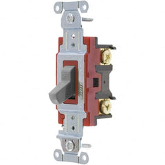 Bryant Electric - Wall & Dimmer Light Switches Switch Type: Three Way Switch Operation: Toggle - Industrial Tool & Supply