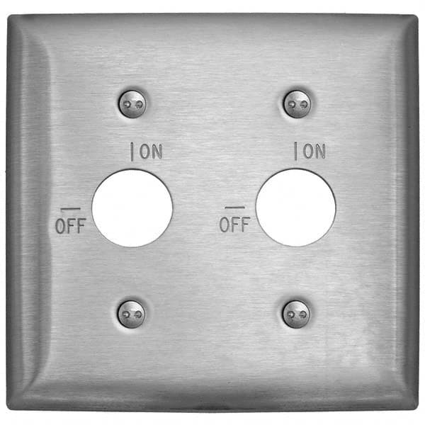 Bryant Electric - Wall Plates Wall Plate Type: Switch Plates Color: Metallic - Industrial Tool & Supply