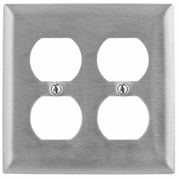 Bryant Electric - Wall Plates Wall Plate Type: Outlet Wall Plates Color: Metallic - Industrial Tool & Supply