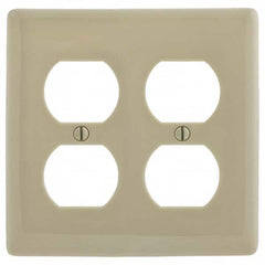 Wall Plates; Wall Plate Type: Outlet Wall Plates; Wall Plate Configuration: Duplex Outlet; Shape: Rectangle; Wall Plate Size: Standard; Number of Gangs: 2; Overall Length (mm): 4.6300 in; Overall Length (Inch): 4.6300; Overall Width (Decimal Inch): 4.6900