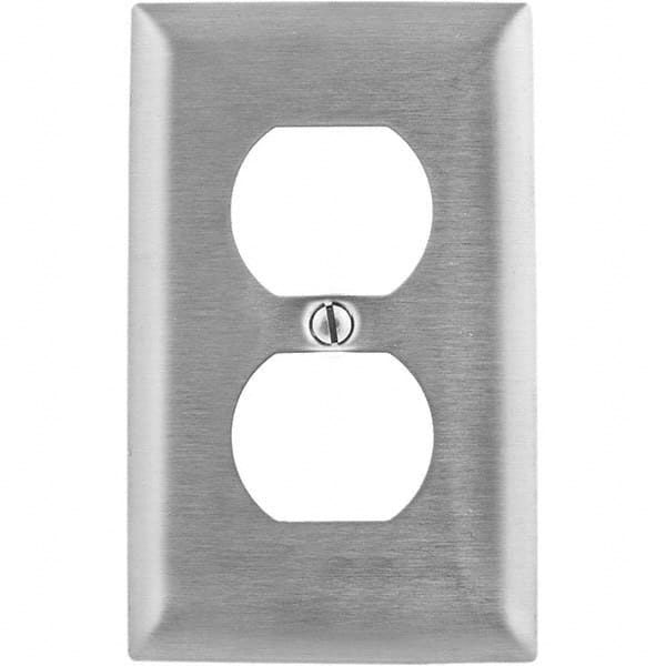 Bryant Electric - Wall Plates Wall Plate Type: Outlet Wall Plates Color: Metallic - Industrial Tool & Supply