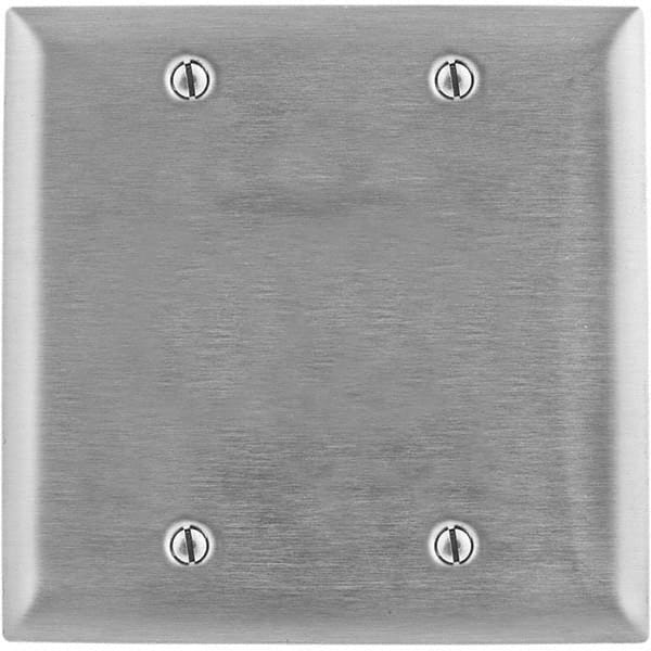 Bryant Electric - Wall Plates Wall Plate Type: Blank Wall Plate Color: Metallic - Industrial Tool & Supply