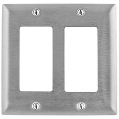 Bryant Electric - Wall Plates Wall Plate Type: Outlet Wall Plates Color: Metallic - Industrial Tool & Supply