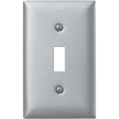 Bryant Electric - Wall Plates Wall Plate Type: Switch Plates Color: Metallic - Industrial Tool & Supply