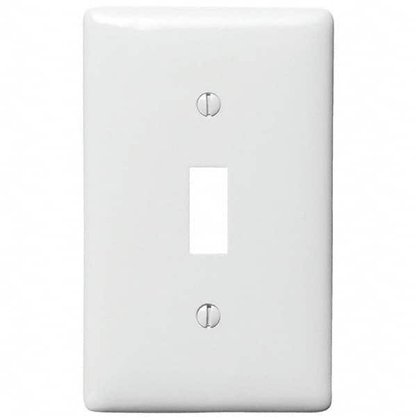 Wall Plates; Wall Plate Type: Switch Plates; Wall Plate Configuration: Toggle Switch; Shape: Rectangle; Wall Plate Size: Standard; Number of Gangs: 1; Overall Length (mm): 4.6300 in; Overall Length (Inch): 4.6300; Overall Width (Decimal Inch): 2.8800; Ove