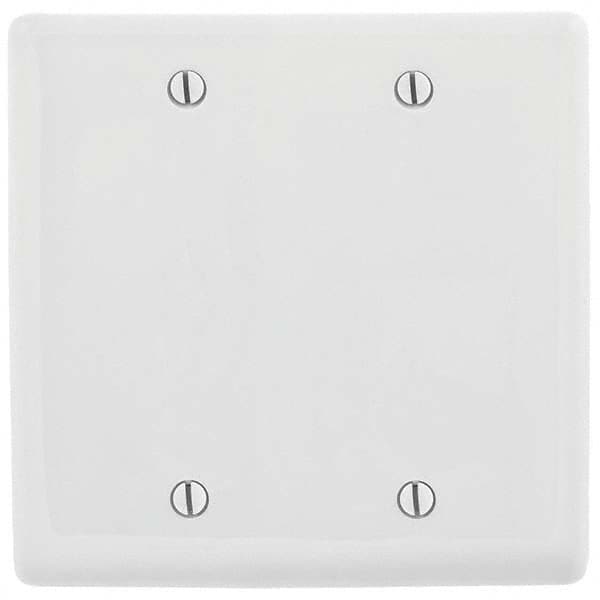 Bryant Electric - Wall Plates Wall Plate Type: Blank Wall Plate Color: White - Industrial Tool & Supply