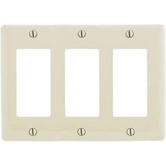Wall Plates; Wall Plate Type: Outlet Wall Plates; Wall Plate Configuration: GFCI/Surge Receptacle; Shape: Rectangle; Wall Plate Size: Standard; Number of Gangs: 3; Overall Length (mm): 4.6300 in; Overall Length (Inch): 4.6300; Overall Width (Decimal Inch)