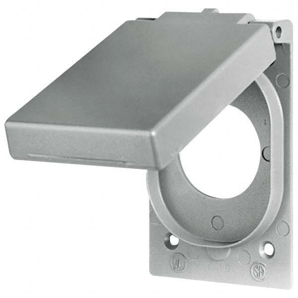 Bryant Electric - Weatherproof Box Covers Cover Shape: Rectangle Number of Holes in Outlet: 1 - Industrial Tool & Supply