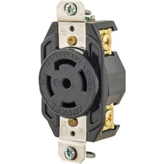 Twist Lock Receptacles; Receptacle/Part Type: Receptacle; Gender: Female; NEMA Configuration: L21-30R; Flange Style: No Flange; Amperage: 30 A; Number Of Poles: 4; Number Of Wires: 5; Maximum Cord Diameter: 29.20 mm; Resistance Features: Impact-Resistant;