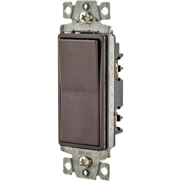 Bryant Electric - Wall & Dimmer Light Switches Switch Type: NonDimmer Switch Operation: Rocker - Industrial Tool & Supply