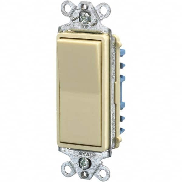 Bryant Electric - Wall & Dimmer Light Switches Switch Type: NonDimmer Switch Operation: Rocker - Industrial Tool & Supply