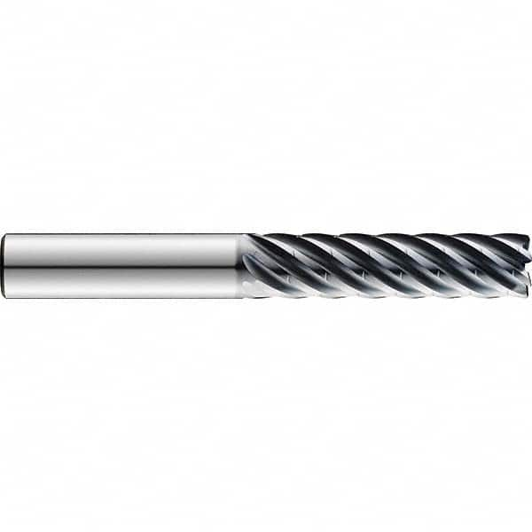 SGS - 12mm Diam 7 Flute Solid Carbide 0.5mm Corner Radius End Mill - Industrial Tool & Supply