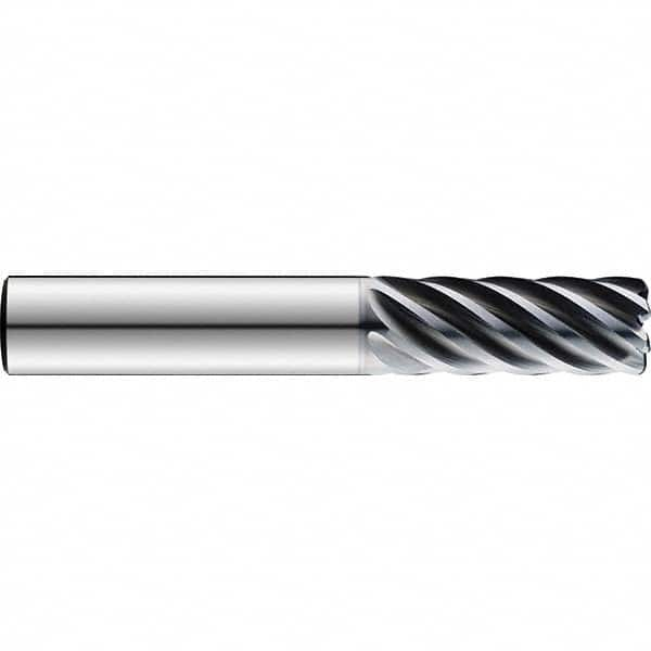 SGS - 20mm Diam 7 Flute Solid Carbide 1mm Corner Radius End Mill - Industrial Tool & Supply