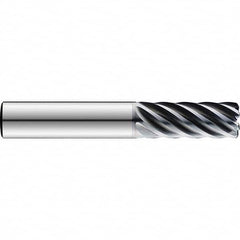 SGS - 6" Diam 7 Flute Solid Carbide 0.5mm Corner Radius End Mill - Industrial Tool & Supply