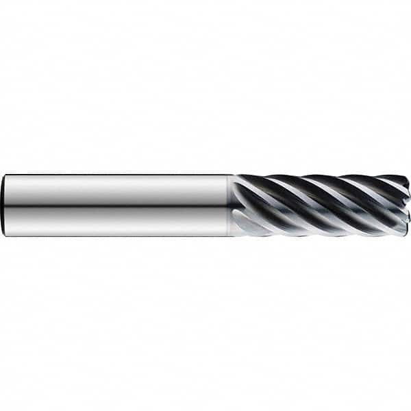 SGS - 3/8", 15/16" LOC, 3/8" Shank Diam, 3" OAL, 7 Flute Solid Carbide Square End Mill - Industrial Tool & Supply