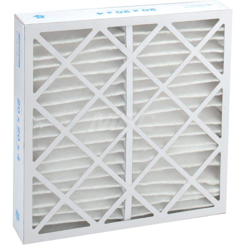 Pleated Air Filter: 20 x 20 x 4″, MERV 13, 80 to 85% Efficiency, Wire-Backed Pleated Synthetic, Beverage Board Frame, 500 Max FPM, 1,400 CFM, Use with Any Unit