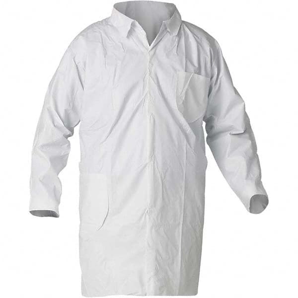 KleenGuard - Pack of (30) Size XL White Lab Coat - Industrial Tool & Supply