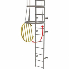 TRI-ARC - Ladder Accessories Type: Door For Use With: Tri-Arc Fixed Yellow Steel Cage Ladders - Industrial Tool & Supply